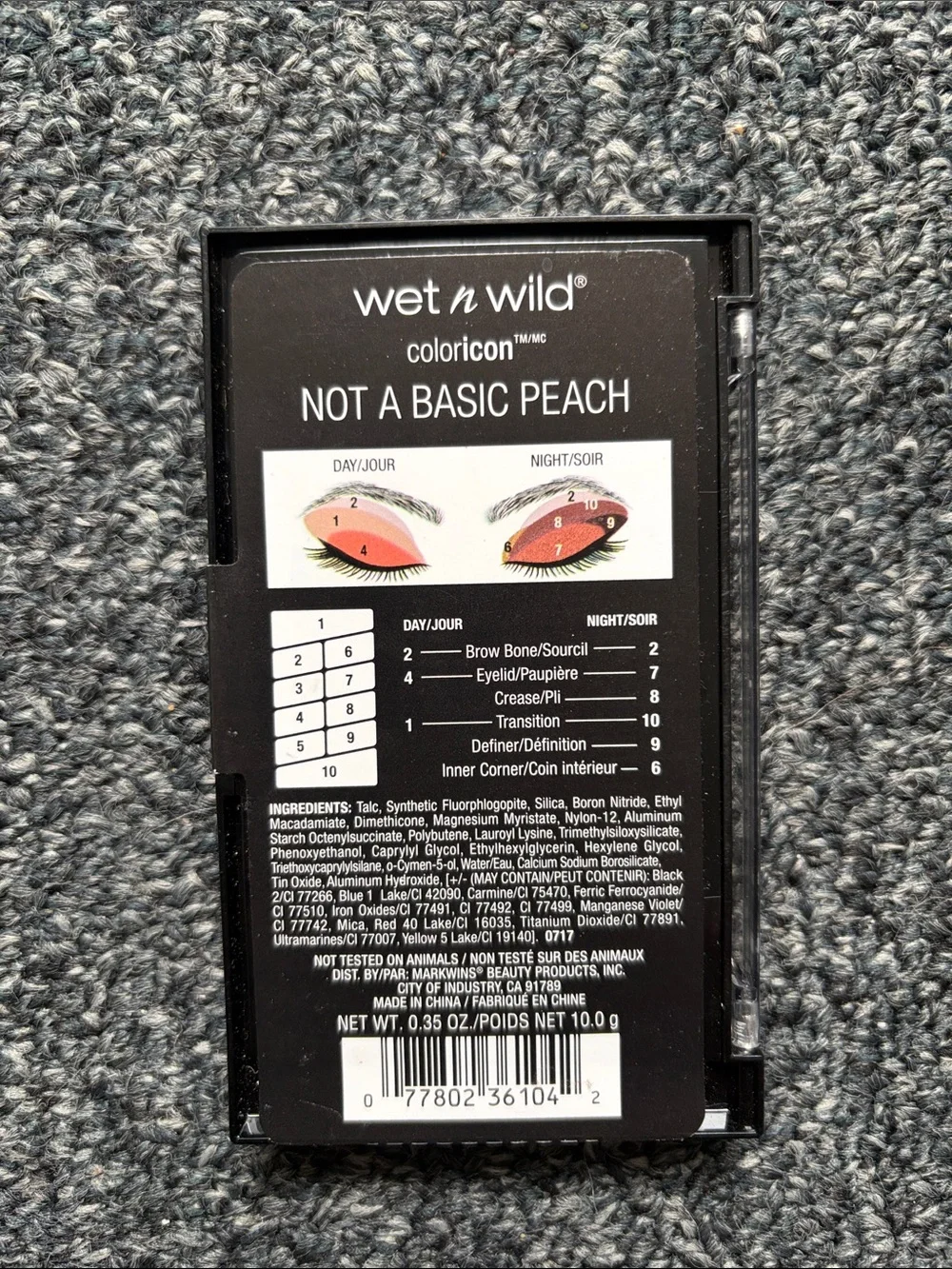 wet n wild Not A Basic Peach Eyeshadow Palette - Peach,Gold,Coral & Aqua Accents